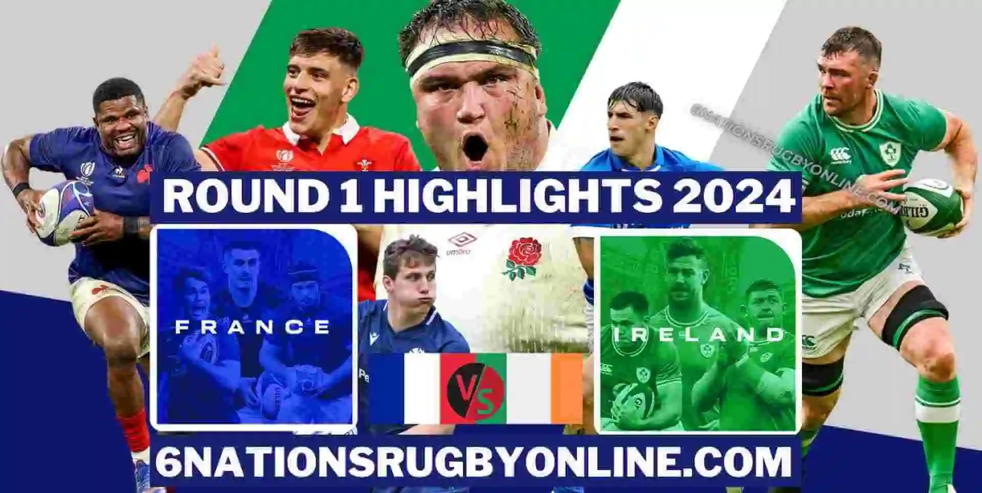 France Vs Ireland Rugby Highlights 2024 Round 1