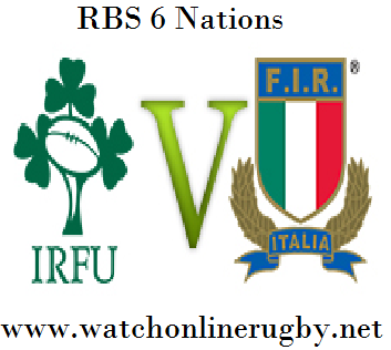 Ireland vs Italy six nations Rd 2