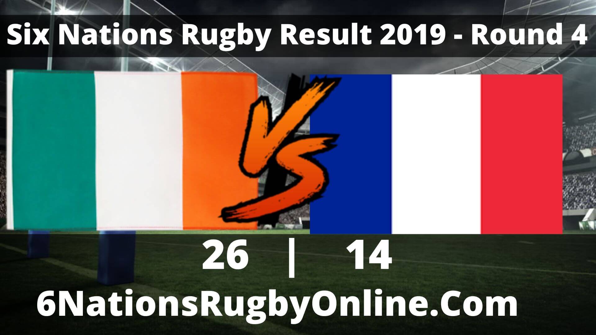 IRELAND FRANCE Results 2019 | SIX NATIONS RUGBY ROUND 4