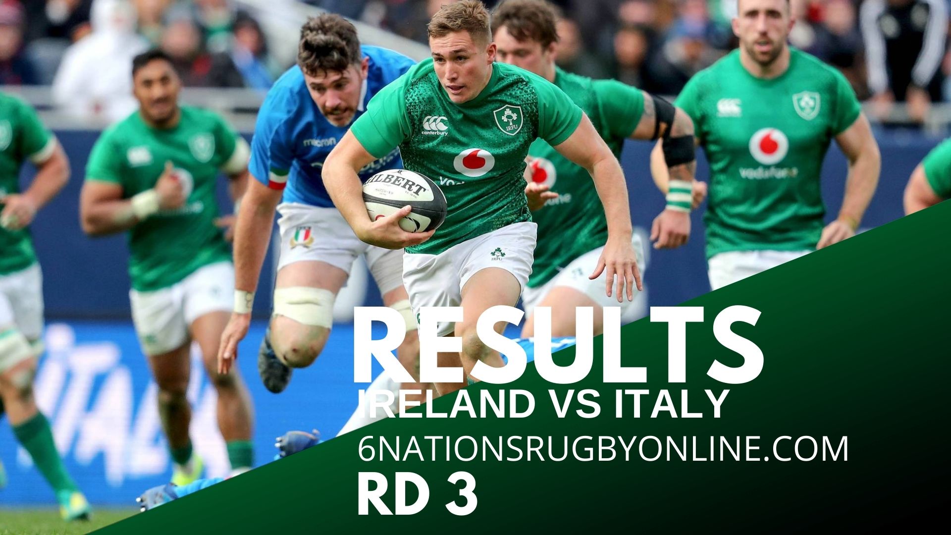 Ireland vs Italy Rd 3 Results 2022 | Six Nations Rugby